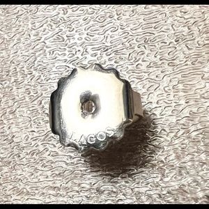 Lagos single spare replacement earring back sterling silver